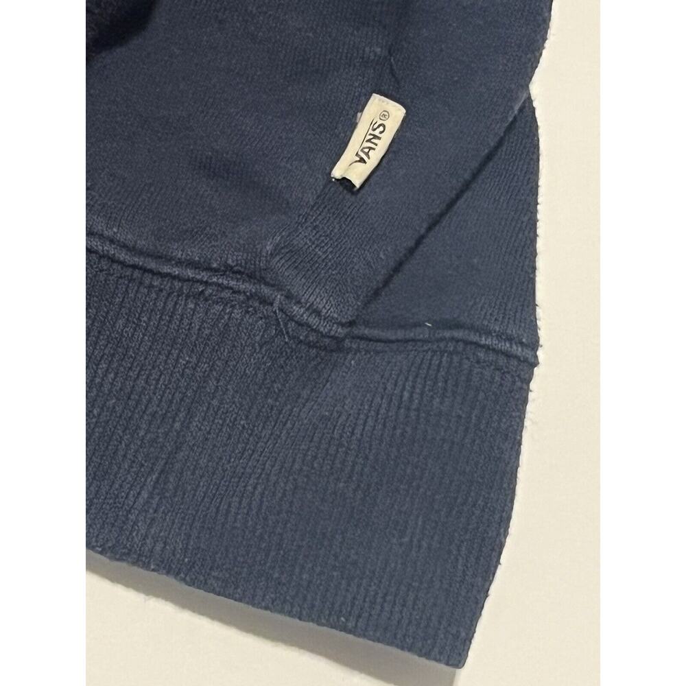 Vans Mens Skateboard Hoodie Sz L Blue White Red CA NY Off The Wall Stripes LRG - Picture 4 of 8
